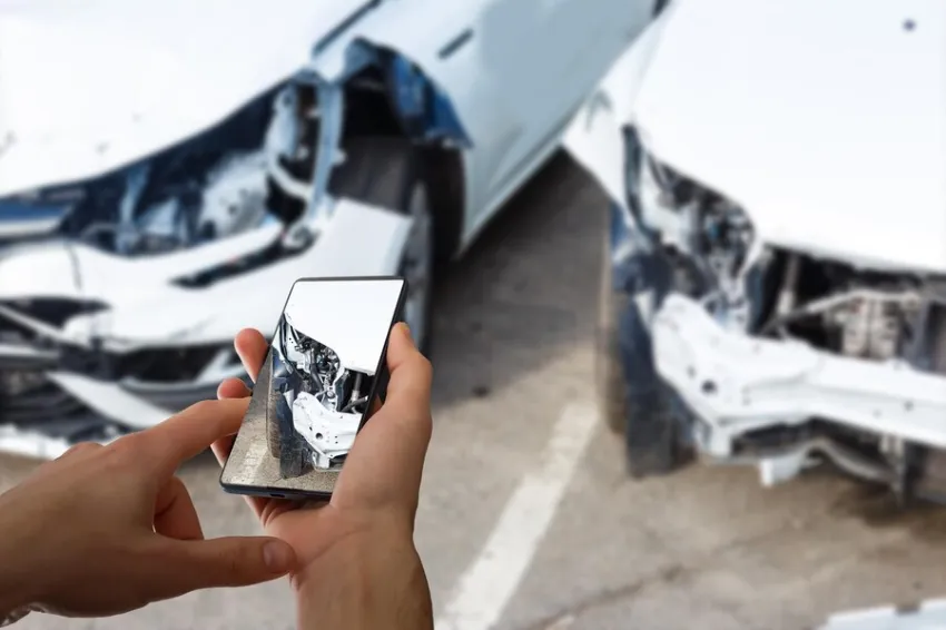 Lakewood Personal Injury attorney attending a car accident